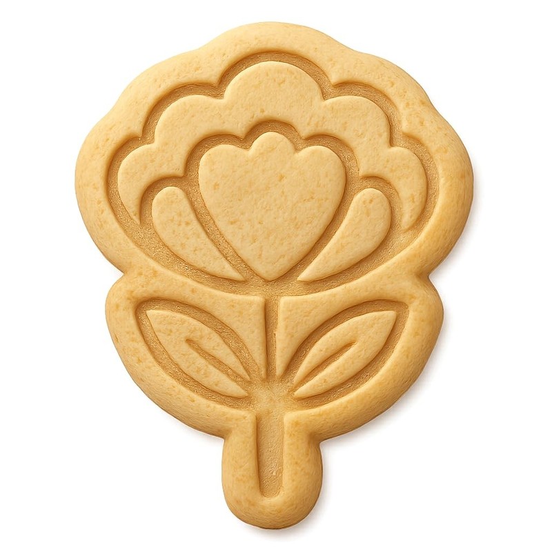 Blooming Scalloped Edge Flower Cookie Cutter & Stamp - 4x2.9 gallery