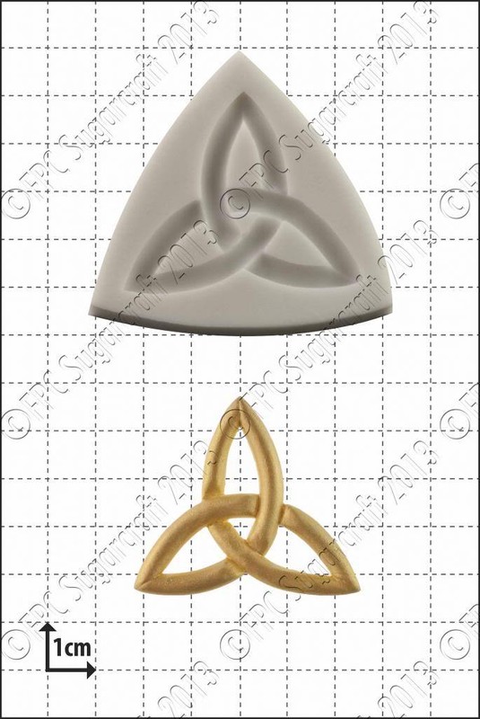 Silicone mould Celtic trefoil Food Use FPC Sugarcraft
