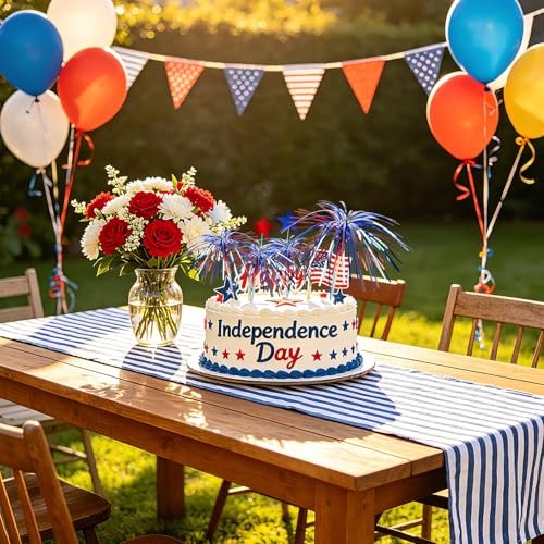 100PCS 4th of July Firework Cocktail Picks, 4th of July Baking Decorations gallery