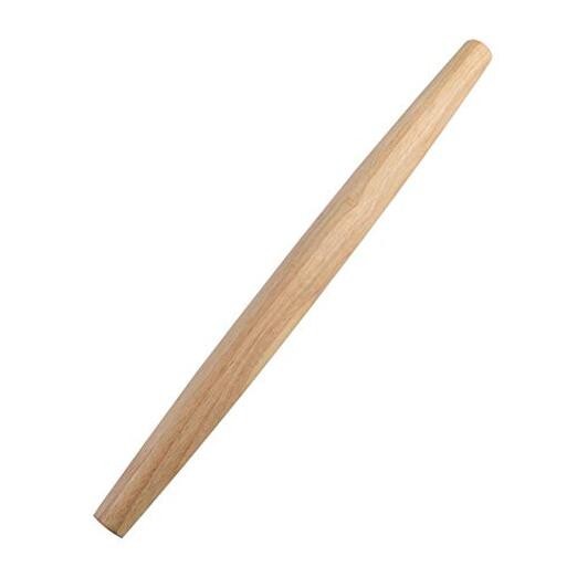 French Rolling Pin (17 Inches) –WoodenRoll Pin for Fondant, Pie Rubberwood