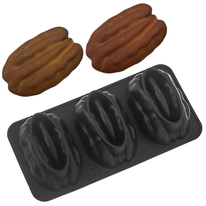 Pecan Nut Silicone Chocolate Mold Food Grade French Mousse Cake Dessert Baking T gallery