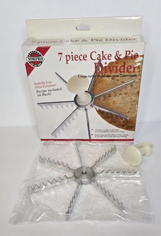 NORPRO 7 PIECE CAKE AND PIE DIVIDER ITEM #3264 NEW IN BOX gallery
