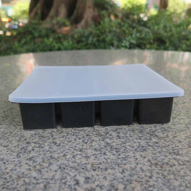 Silicone Butter Mold Tray with Lid, Rectangle Mold Tray for Butter, Pudding, Soa gallery