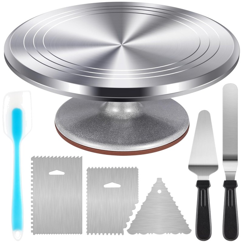 Cake Decorating Kit with Offset Spatula & Icing Smoother