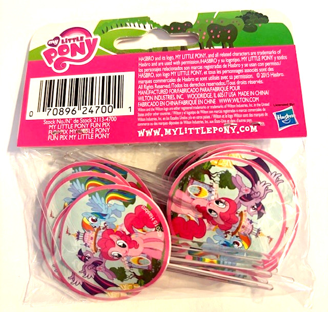 My Little Pony Fun Pix for Cupcakes Toppers Wilton lot of 5 pks of 24 RETIRED gallery