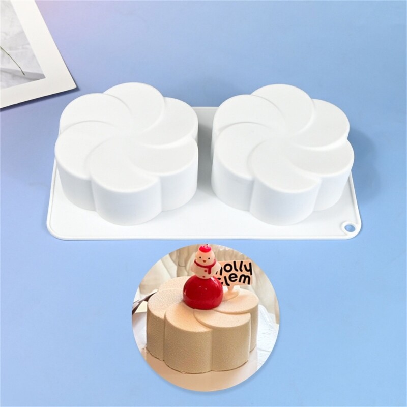 Elegant Fan Shape Flower Mousse Silicone Molds For Professional And DIY Baking gallery