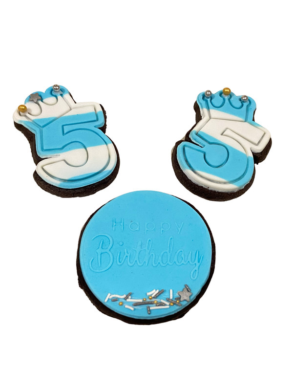 Crown number cutter and embosser - Prince/Princess birthday cookie gallery