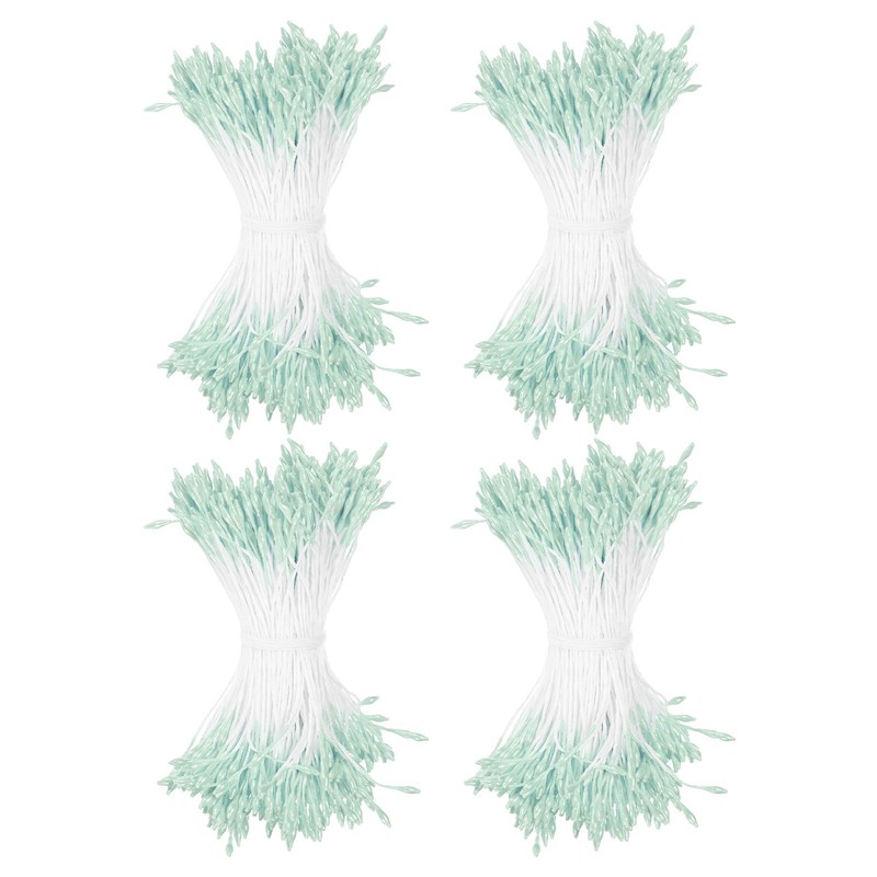 1440-Pack 3.5mm Artificial Flower Stamens for DIY Crafts[Light Blue]