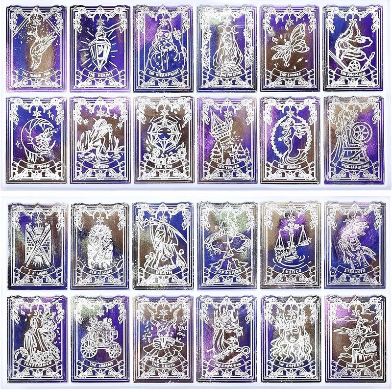 24 Piece Classic Major Arcana Tarrot Card Molds Clear gallery