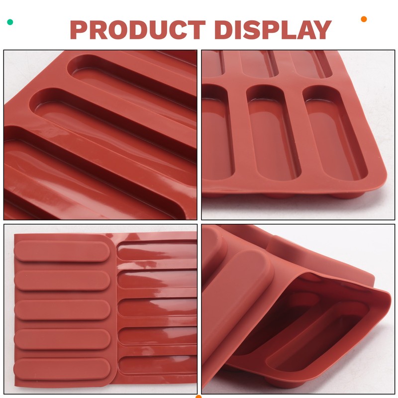 Tiramisu Finger Biscuit Silicone Mould,15 Cavities Cereal Bars Baking Mould9854 gallery