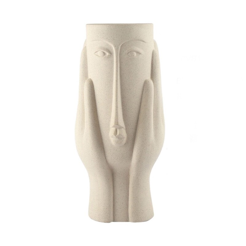 Abstract Art Face Shaped Concrete Mould Hand-Making Supplies for Flowerpot Craft gallery