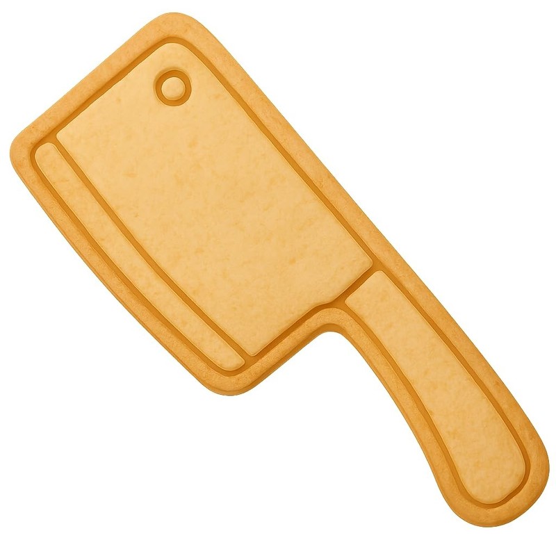 Cleaver Knife Cookie Cutter - 4x2.5" Kitchen Fun Party Design Quality gallery