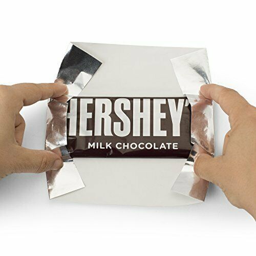 Hershey Bar Candy Wrapper Silver Foils 6 x 7.5″ Wedding Graduation 200+