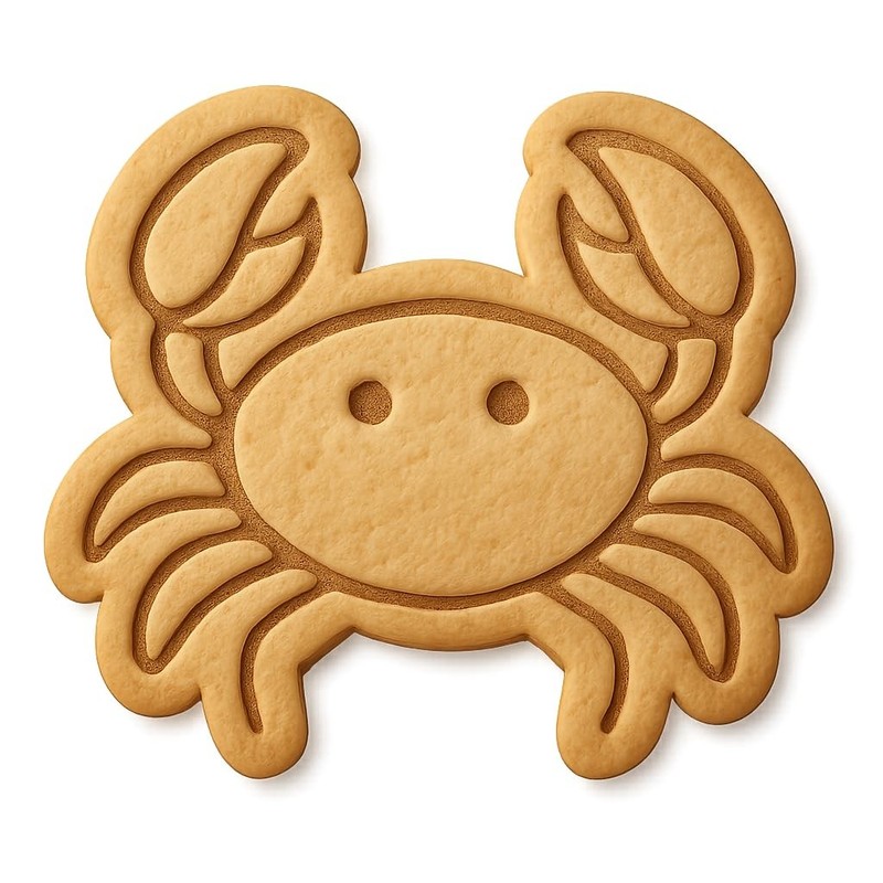 Cancer Crab Cookie Cutter & Stamp, Fondant & Clay – 4×3.8