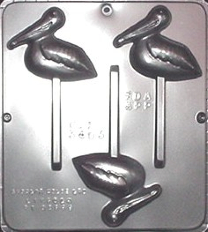 Pelican Lollipop Chocolate Candy Mold 3403 NEW gallery