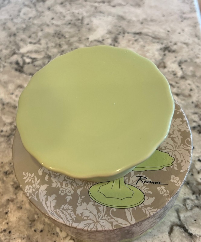 Rosanna Cupcake Stand Green Petite Treat Retro Kitchen Mini Dessert Pedestal Box gallery