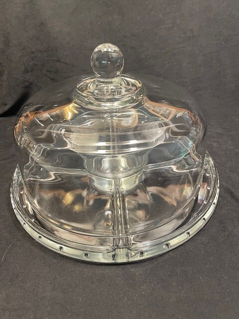 Luigi Bormoli Gallerie 4 in 1 Pedistal Cake plate and cover gallery