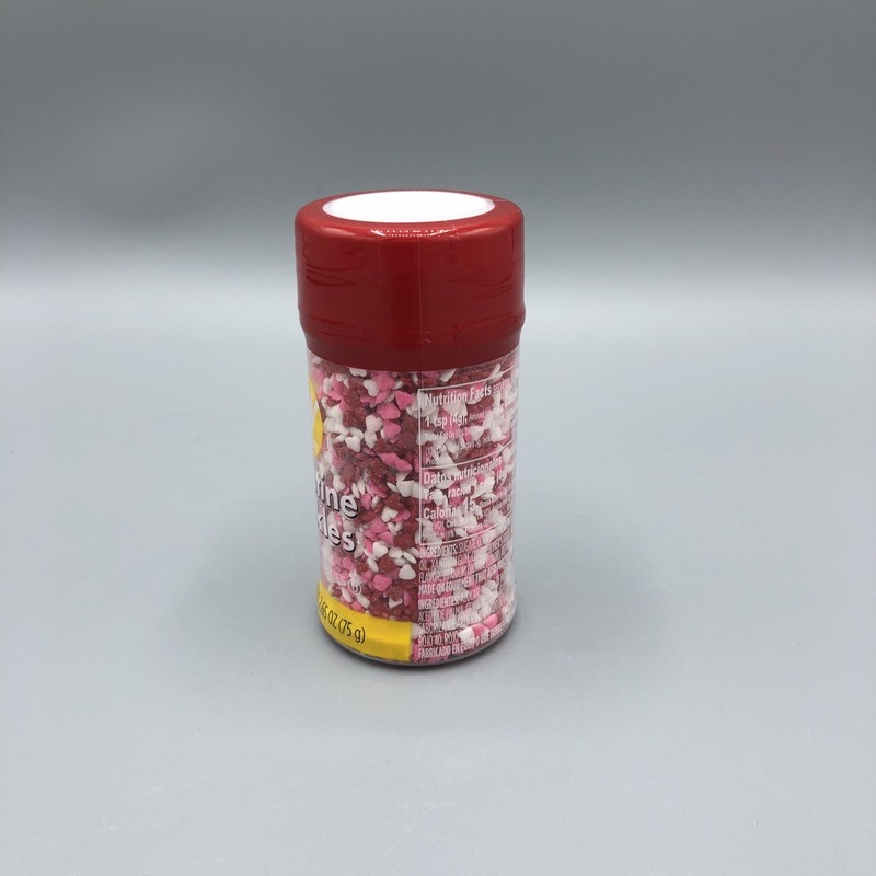 Wilton Micro Heart Sprinkles Mix Valentine 2.65 oz Red Pink White Fast Free Ship gallery