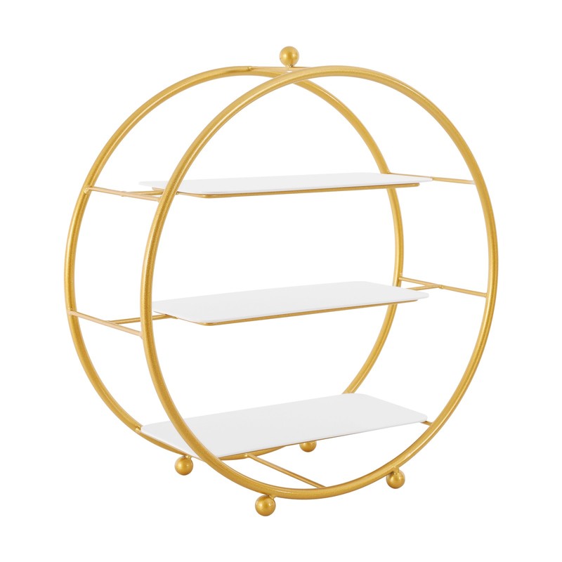 2 Pcs Gold Tiered Cupcake Stand 3 Tier Dessert Stand Circle Cupcake Holder Stand gallery