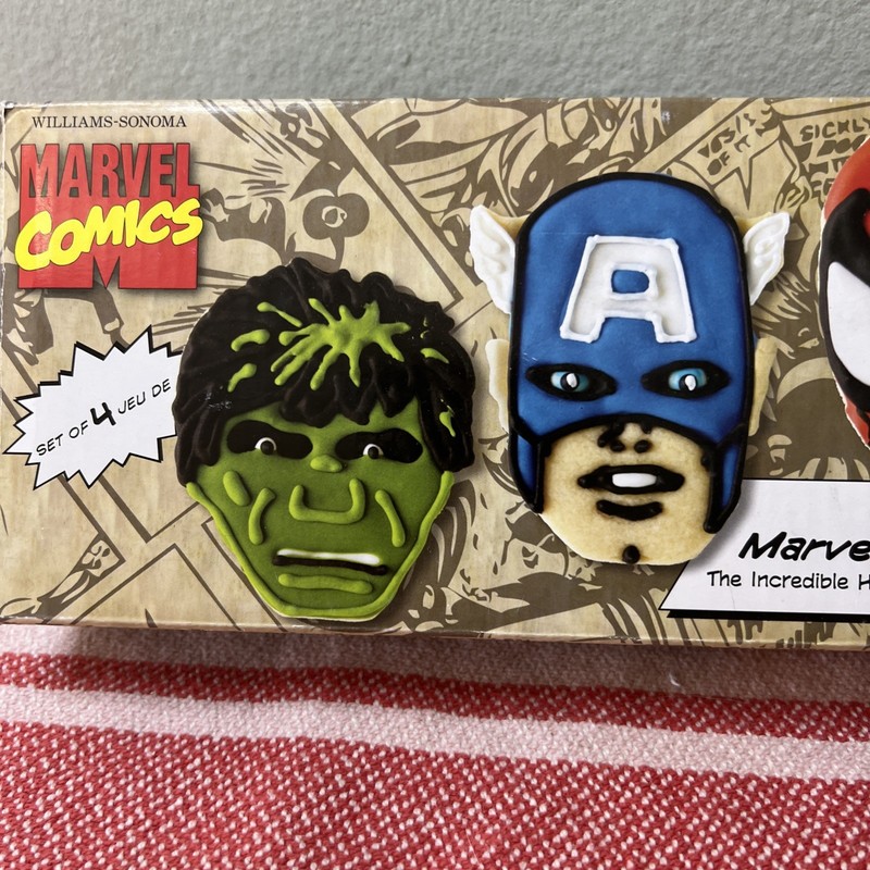 Williams Sonoma Marvel Cookie Cutters Hulk Spiderman Iron Man Captain America 11 gallery