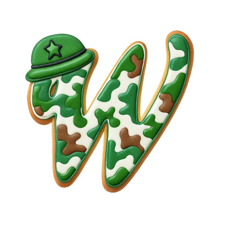 Cursive Letter W Cookie Cutter 4" Tall Alphabet for Baking & Fondant gallery