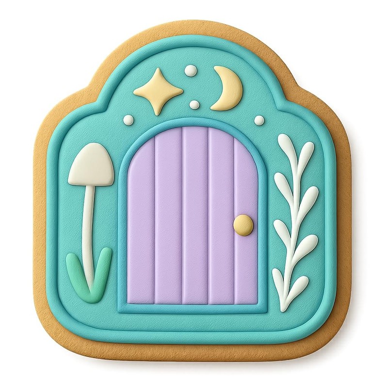 Enchanted Woodland Door Cookie Cutter & Stamp – 4×3.9
