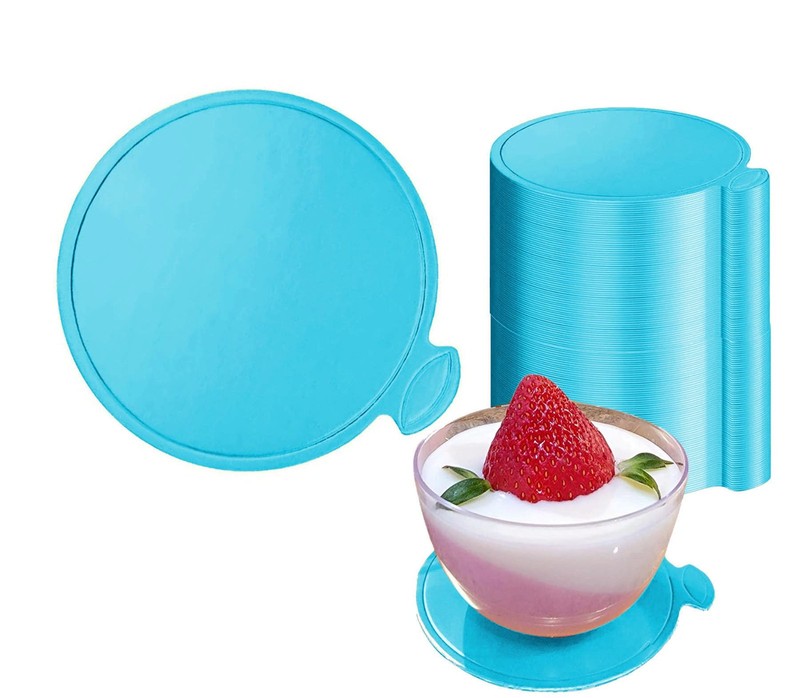 Mini Cake Boards Round 3.15 Inch 100 PCS Blue Mousse Cupcake Base Dessert gallery