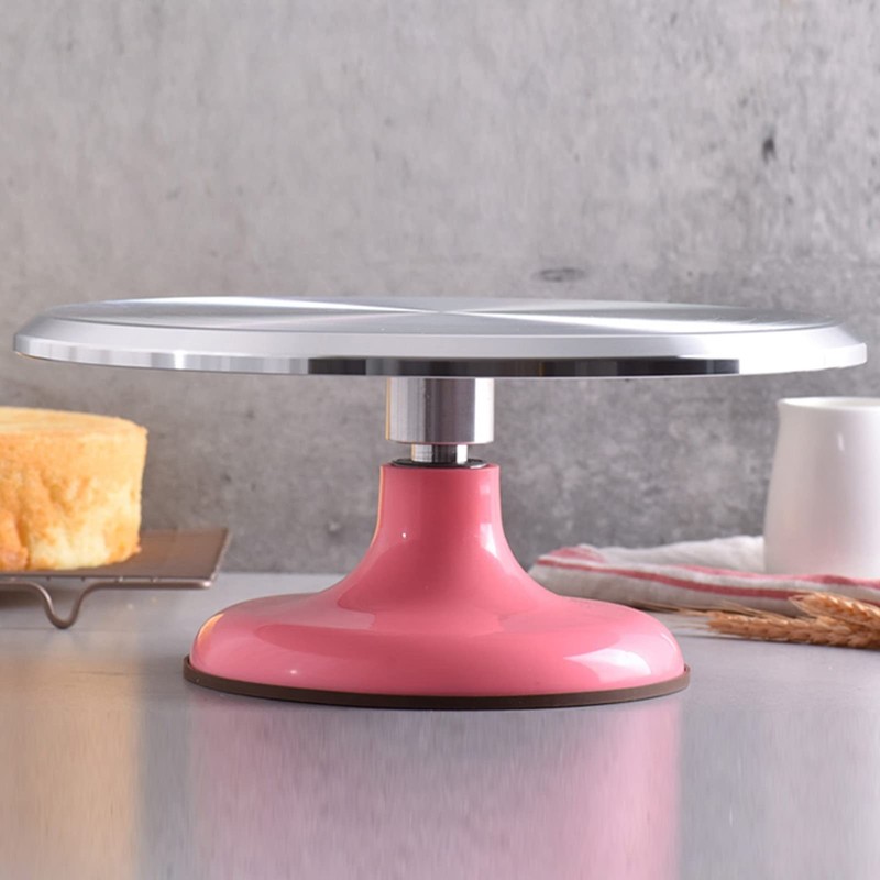 Cake Turntable Stable Revolving Cake Decorating Stand 10 Inch for Chefs for C... gallery