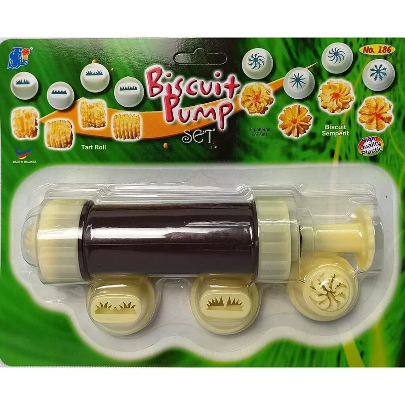 Pineapple Tart Cookies Pump Nastar Mold Biscuits Semperit Presser (8 Pattern)
