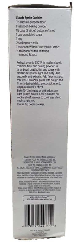 Wilton Cookie Press with 12 Disks - Easy Squeeze Baking Tool, Boxed gallery