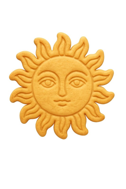 Celestial Sun Face Cookie Cutter & Stamp 4×4″ for Baking Fondant Clay Embosser