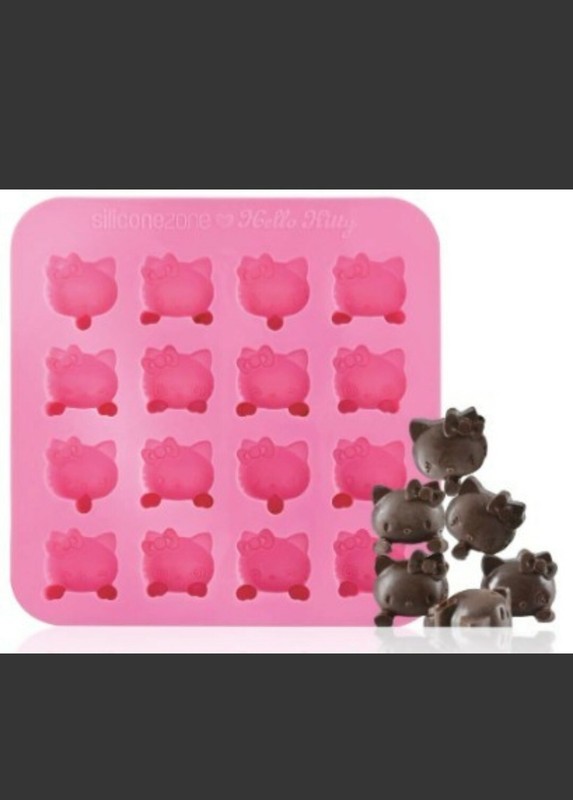 5 hello kitty silicone mold for candy making, ice, chocolate, baking