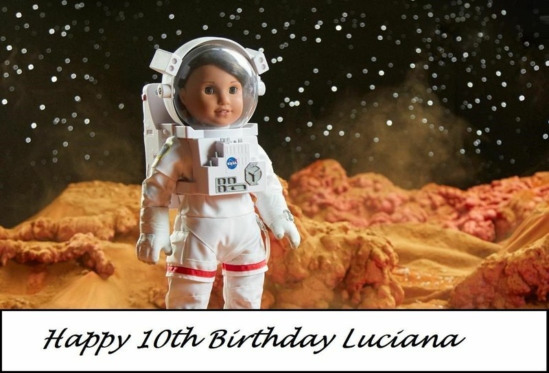 American Girl Doll Luciana Edible Cake Topper Decoration