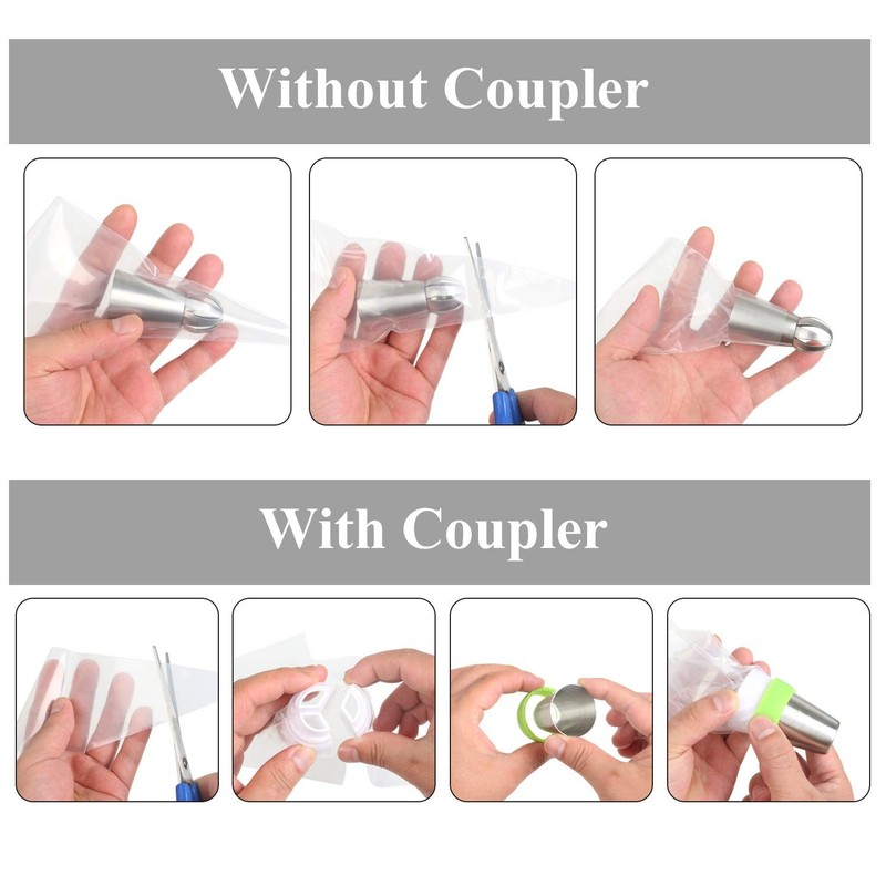 Extra Thick 100 Pack 18 Inch Disposable Piping Bag Pastry Icing Bag Cake Deco... gallery