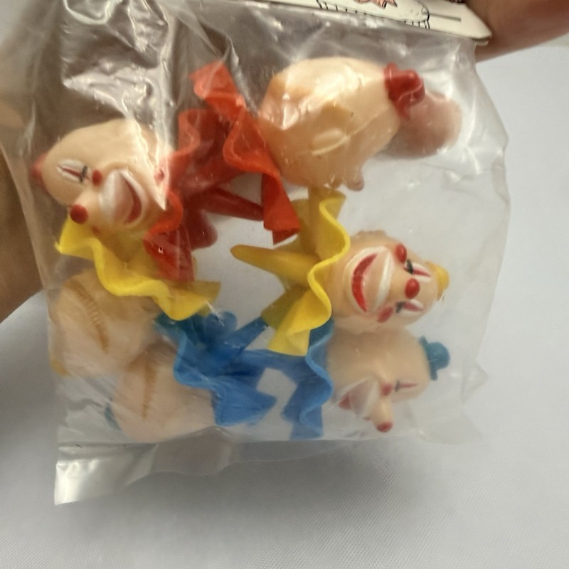 Wilton Derby Clowns & Balloons Cake Picks, Original Packaging, gallery
