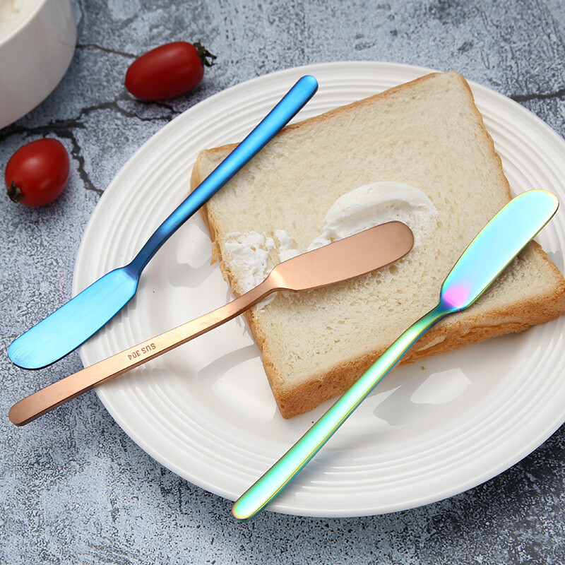304 Steel Handle Scraper Tableware Butter Knife Western Korean Style Cream gallery