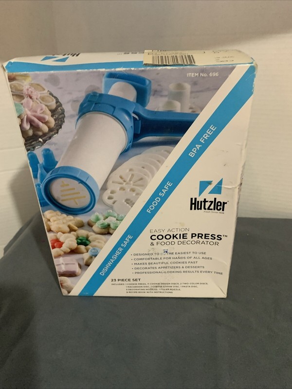 Hutzler Easy Action Cookie Press and Food Decorator 2005 23 Piece Set gallery