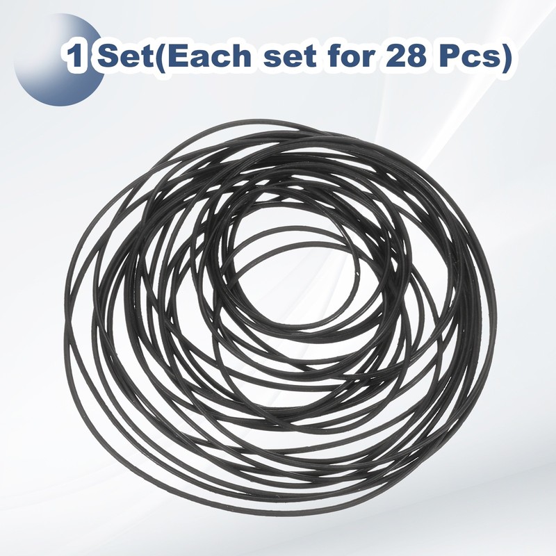 Kit for O-Ring Gaskets Replacement 0.6mm Rubber Watch Seals gallery