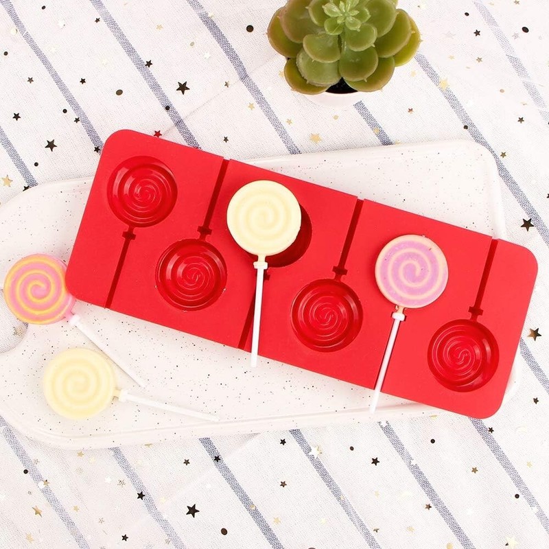 Professional-Grade Silicone Lollipop Mold Set - 6 Cavities for Sweet Delights gallery