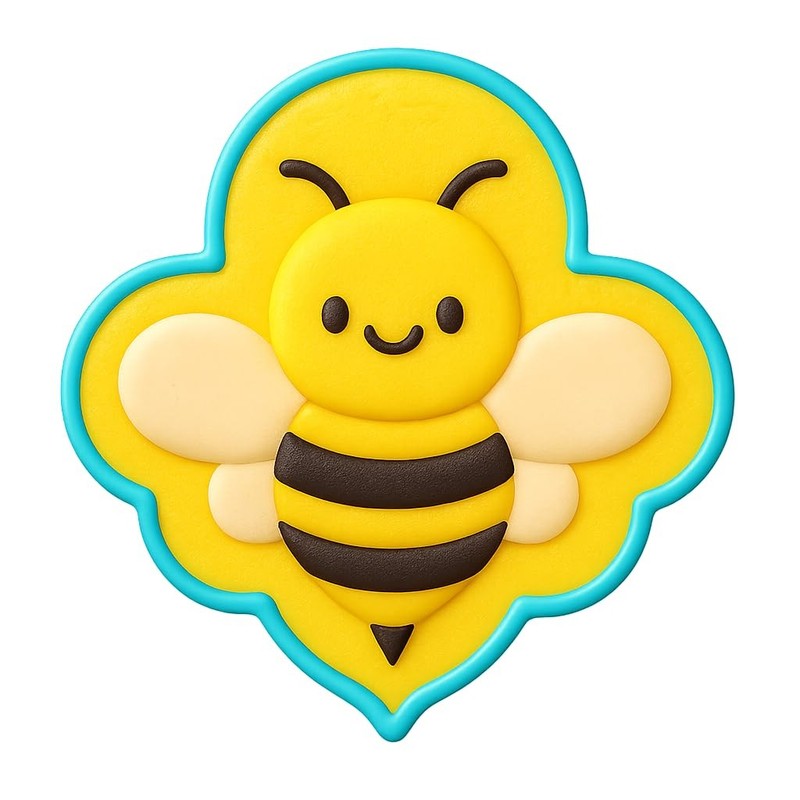 Kawaii Bee Cookie Cutter - 4x3.8" Fun Baking Kitchen Party Design gallery