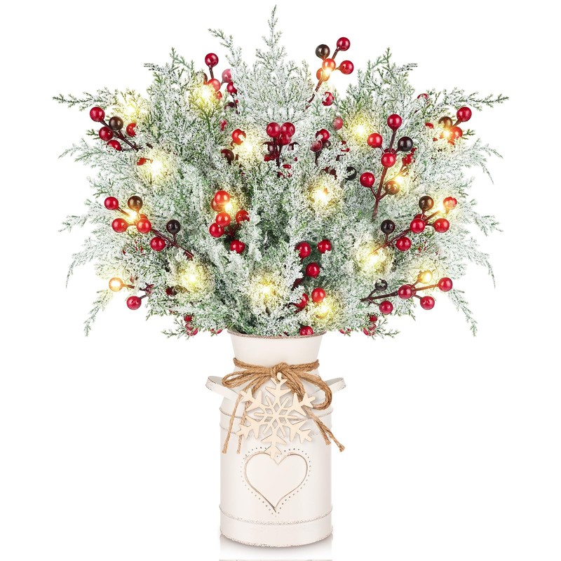 Vaipi Christmas Table Decorations Set 5 Pcs 20 Christmas Artificial Pine