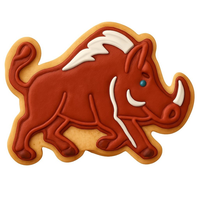Charging Warthog Cookie Cutter & Stamp, Fondant & Clay - 4x3.1 gallery