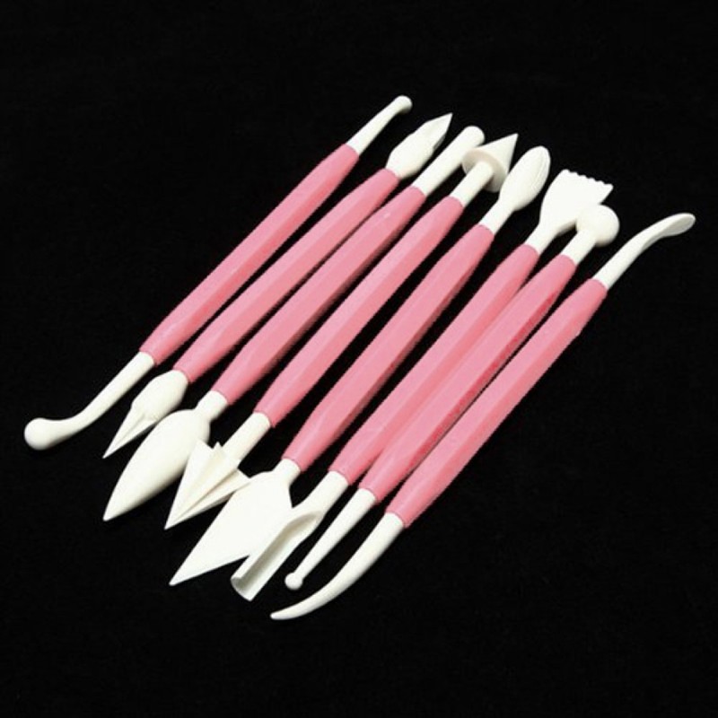 8 Pcs Cake Decorating Sugarcraft Modelling Tools Kit Double Ended Sculpting gallery