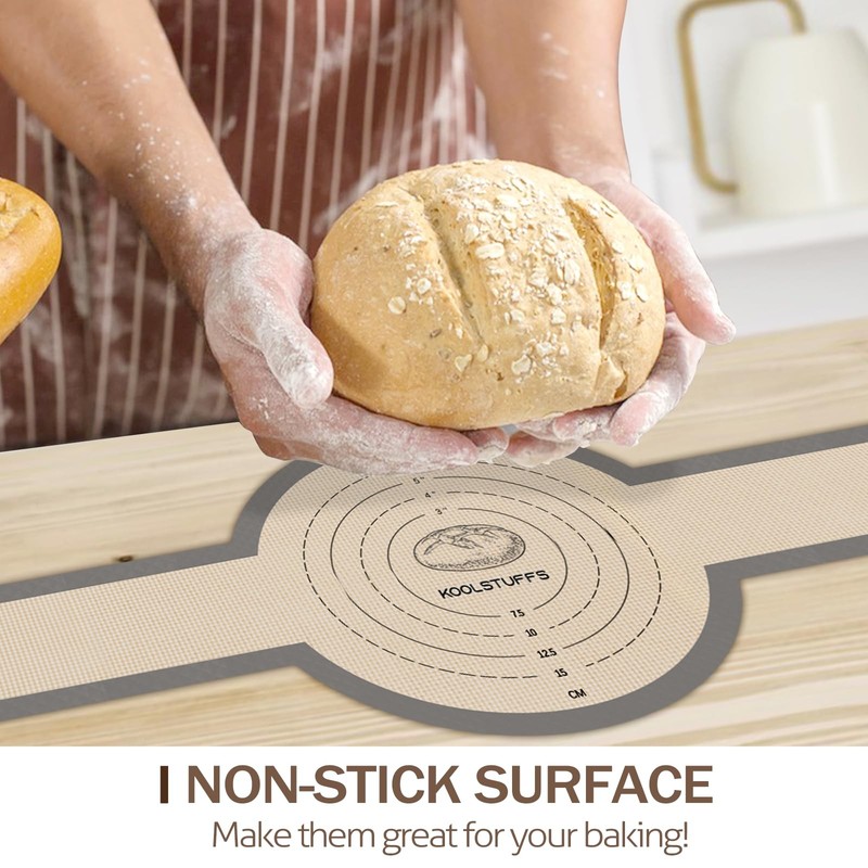 Koolstuffs Silicone Bread Sling for Dutch Oven, 2 PCS 2Pack Round, Gray gallery