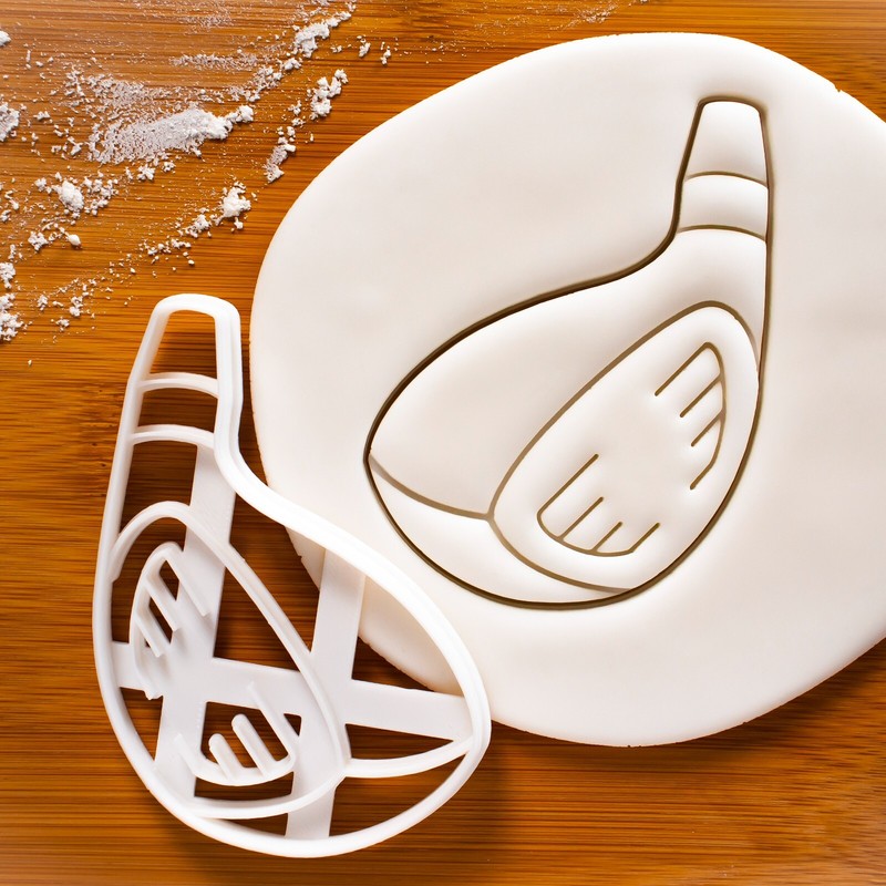 Driver Golf Club Cookie Cutter – Golfer golfing course father’s day dad birthday
