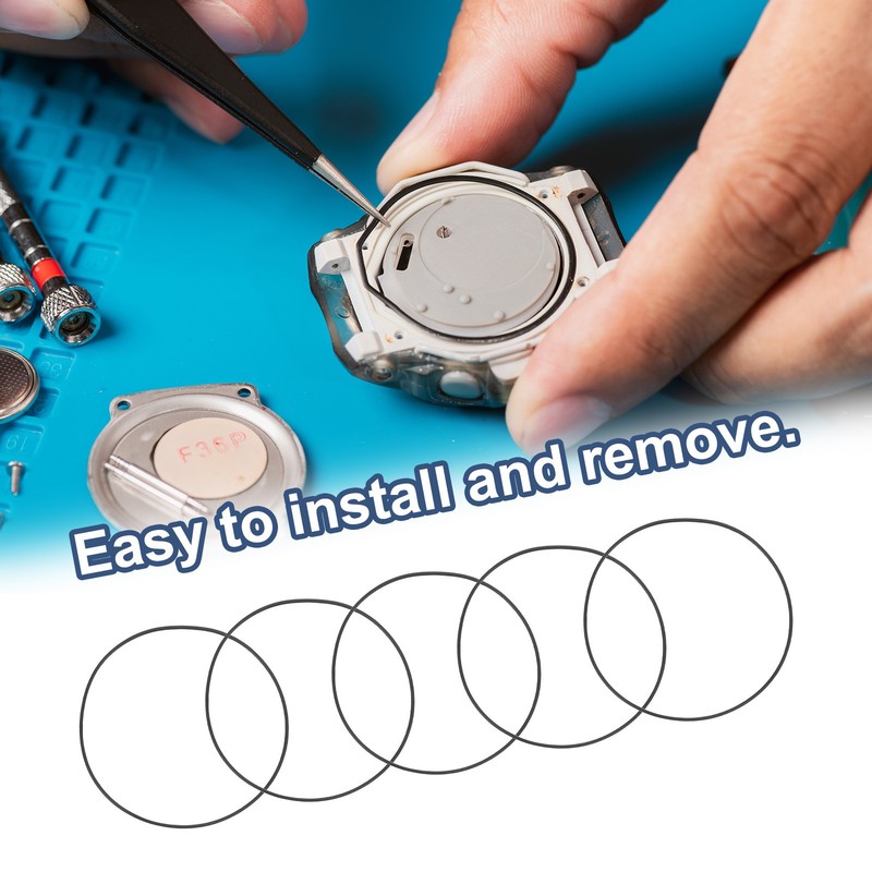 3pcs O-ring gaskets for watch replacement kit 0.8mm rubber seals gallery
