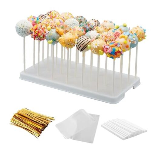 28 Holes Cake Pop Stand for Cake Pops, Lollipop Hold Stand, Cake Pop White