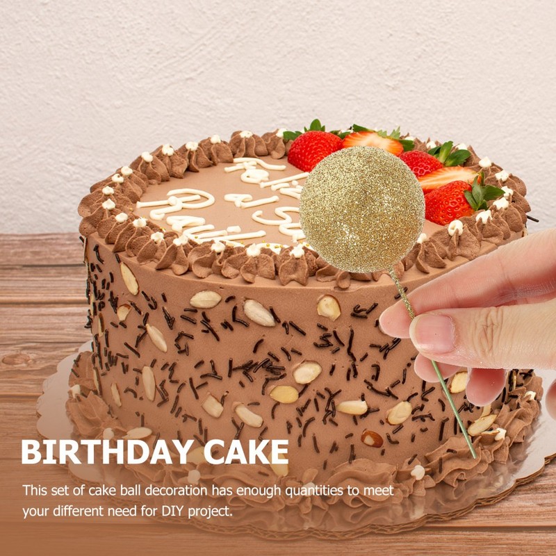 20 Pcs Birthday Cake Topper Ball Shape Decorating Toppers Decorations gallery