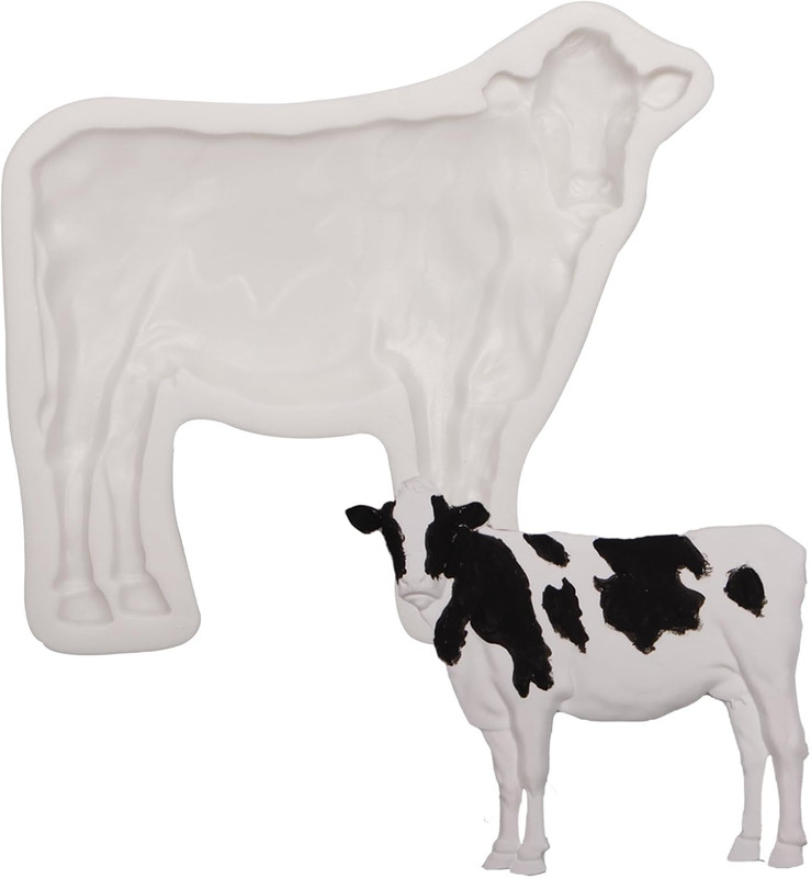 Cattle Silicone Fondant Molds Farm Animal Chocolate Baking Molds Cow Cake Decora