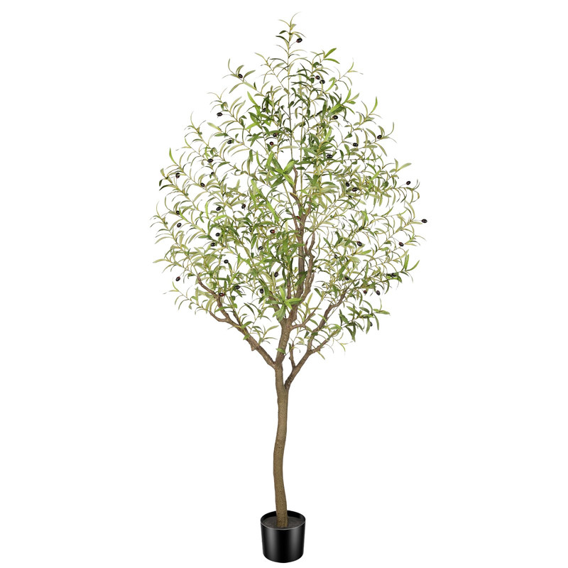 Phytree Faux Olive Tree 7Ft Olive Trees Artificial Indoor Tall Fake Tree